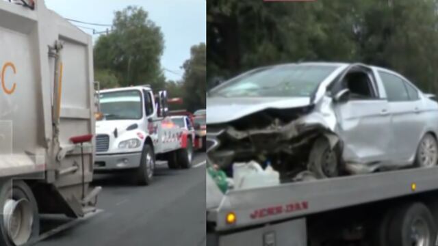 Carambola en autopista México-Querétaro