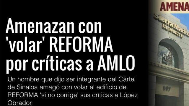 Inaceptable terrorismo así se quede solo a nivel de amenaza