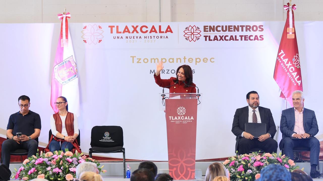 Lorena Cuéllar anuncia inversión de 108 millones en Tzompantepec