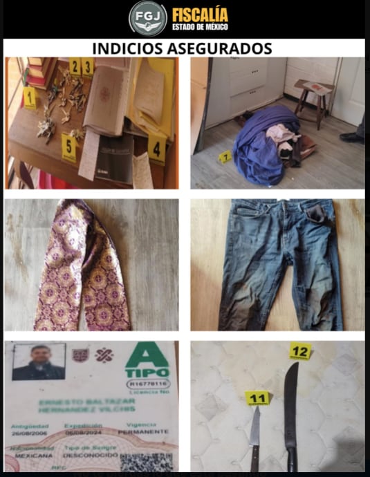 Aseguran armas punzocortantes a presuntos asesinos de sacerdote