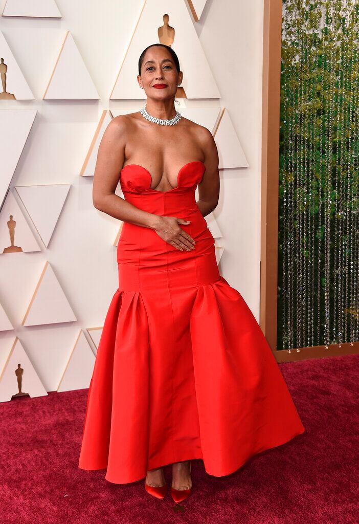 Tracee Ellis Ross arrives at the Oscars
