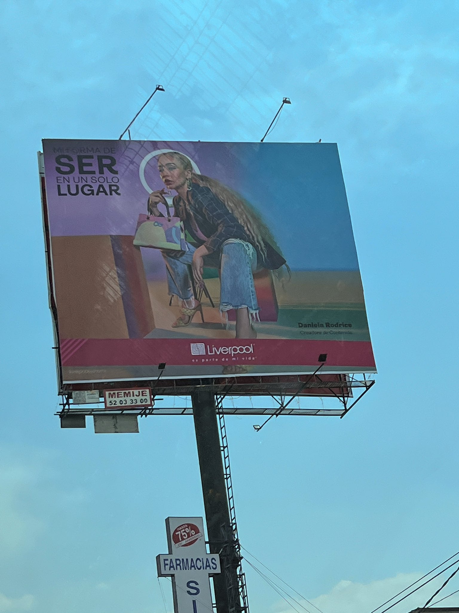 Daniela Rodrice en publicidad de Liverpool.