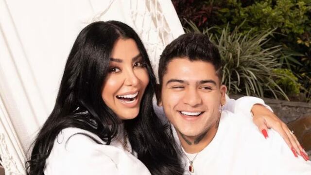 Marcela Reyes y su expareja, B-King