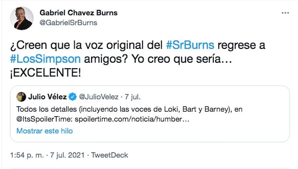 Gabriel Chavez Los Simpson