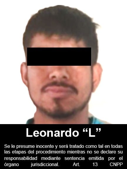 Leonardo "L", "el chamona", detenido relacionado con la masacre en Bavispe, Sonora/ FGR