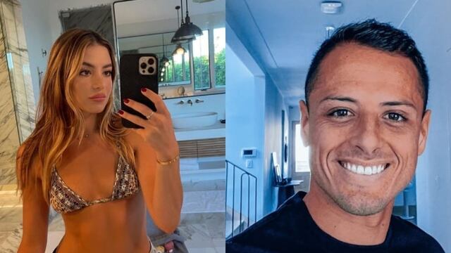 Sarah Kohan y Chicharito.