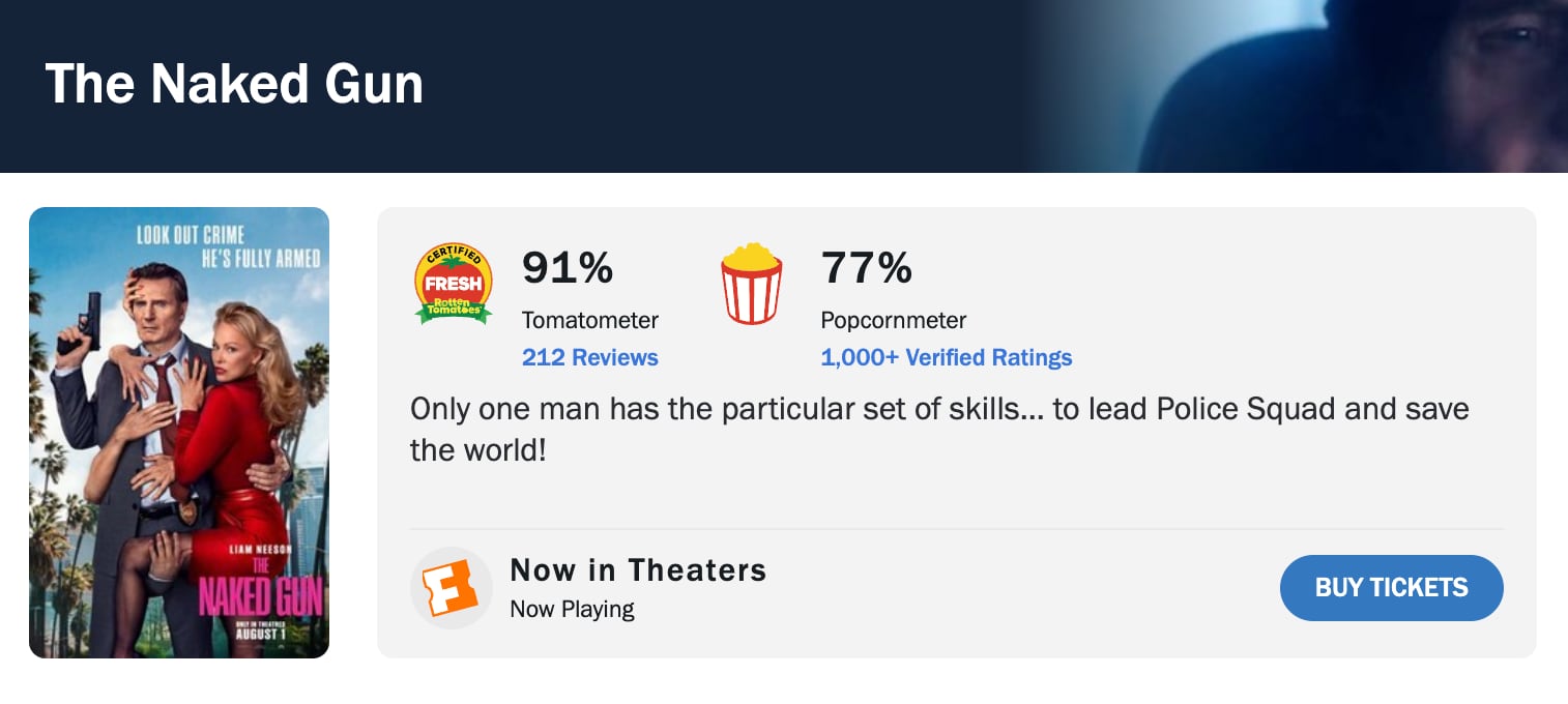 ¿Y dónde está el policía? en Rotten Tomatoes
