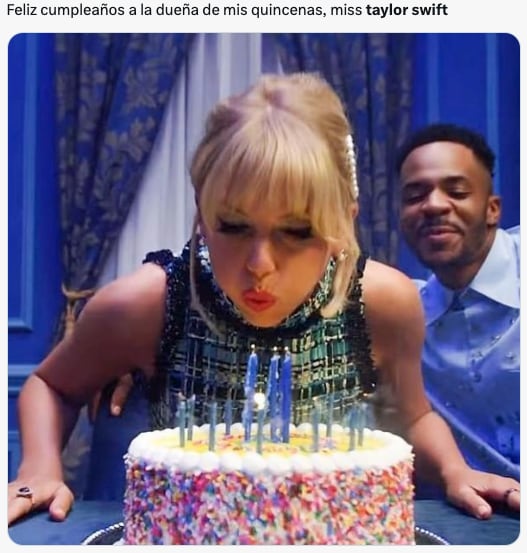 Taylor Swift cumple años este 13 de diciembre y lo celebran con memes