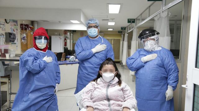 Paciente con covid-19 en un hospital.