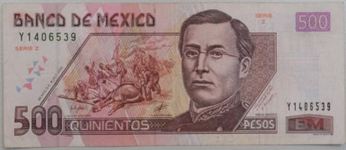Billete de 500 pesos D1