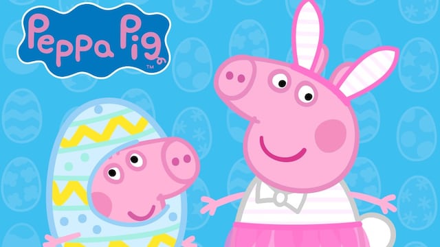 Dibujos de Peppa Pig de Pascua para colorear antes de Semana Santa