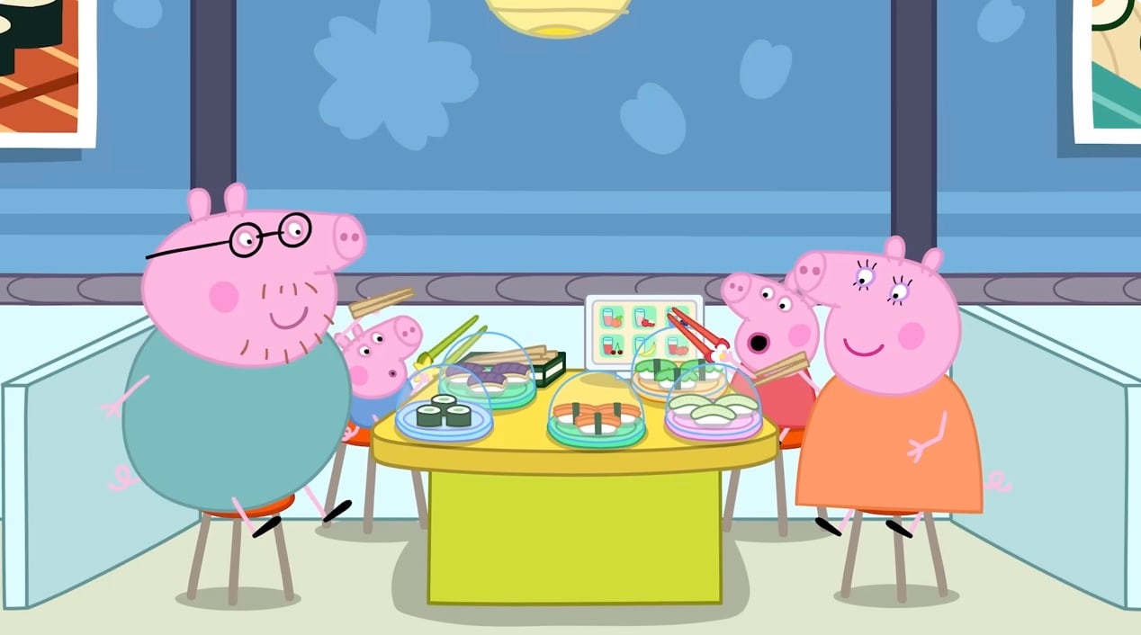 Peppa Pig por Día Internacional del Sushi
