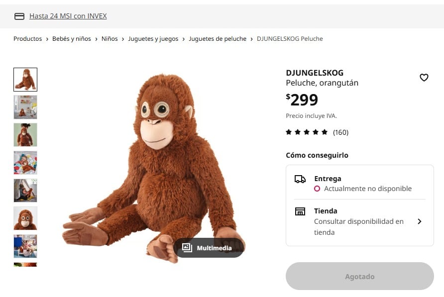 El peluche de Punch se agota en IKEA: este es su precio