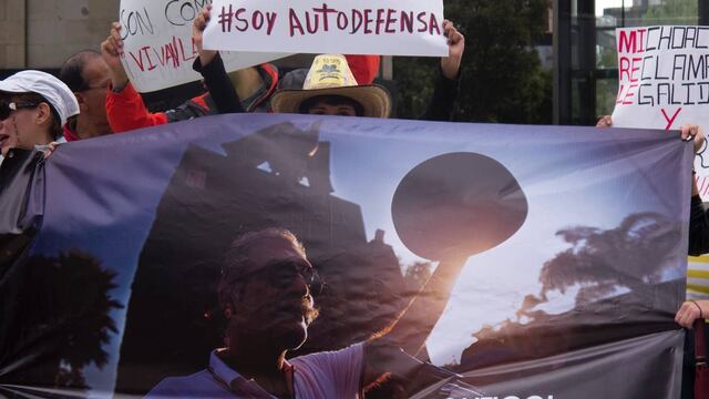 Muestra de solidaridad con José Manuel Mireles. Libertad.
