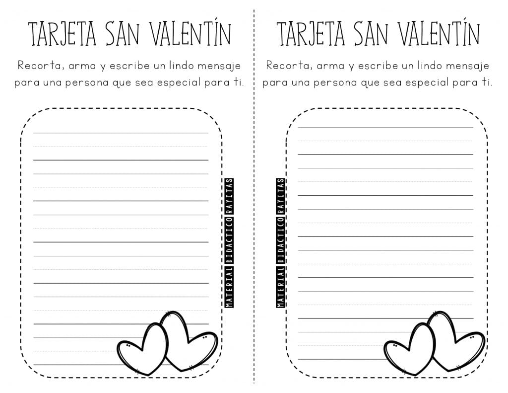 10 ideas de tarjetas de San Valentín para imprimir gratis