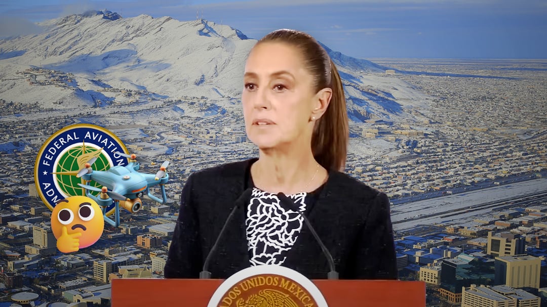 Sheinbaum desconoce uso de drones en cierre aéreo de Estados Unidos