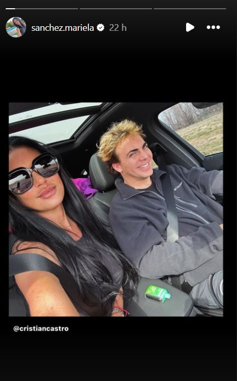 Mariela Sánchez presume que regresó con Cristian Castro