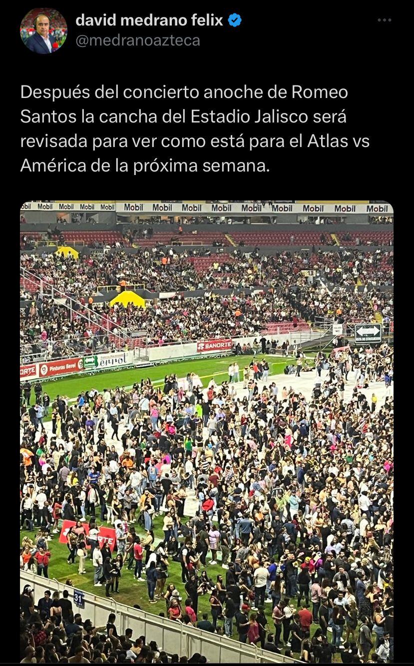 El juego entre el Atlas FC y el Club América se podría aplazar por las condiciones del Estadio Jalisco.