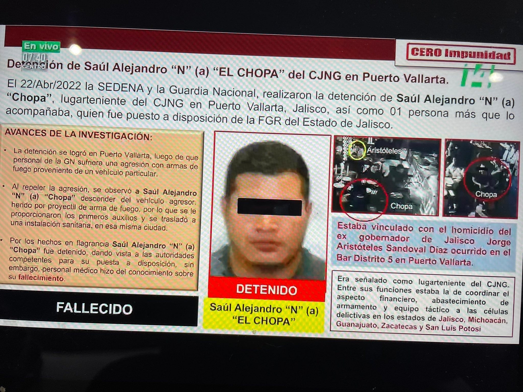 Saul Alejandro ‘N’, alías “el Chopa”