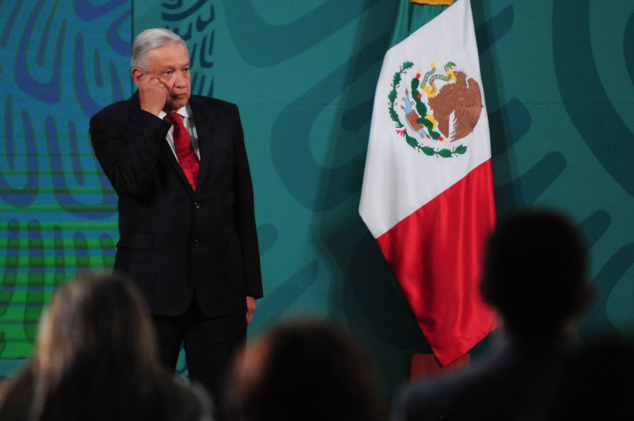 AMLO en su conferencia mañanera