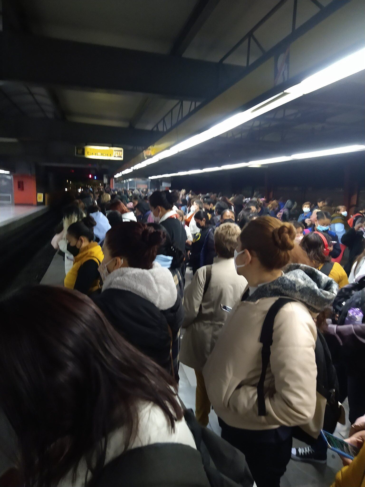 Estación Pantitlán en la Línea 5 del Metro CDMX