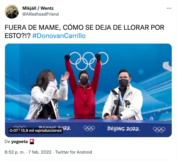 Publicación de Twitter
