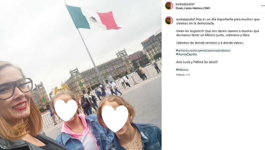 Aurea Zapata aplaude que una mujer sea presidenta.