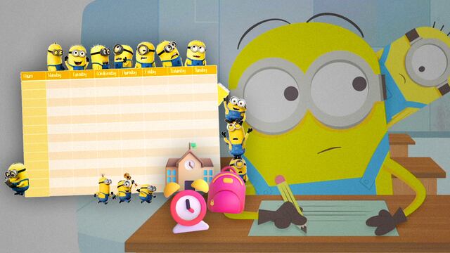 Horario escolar de Minions para el regreso a clases 2024