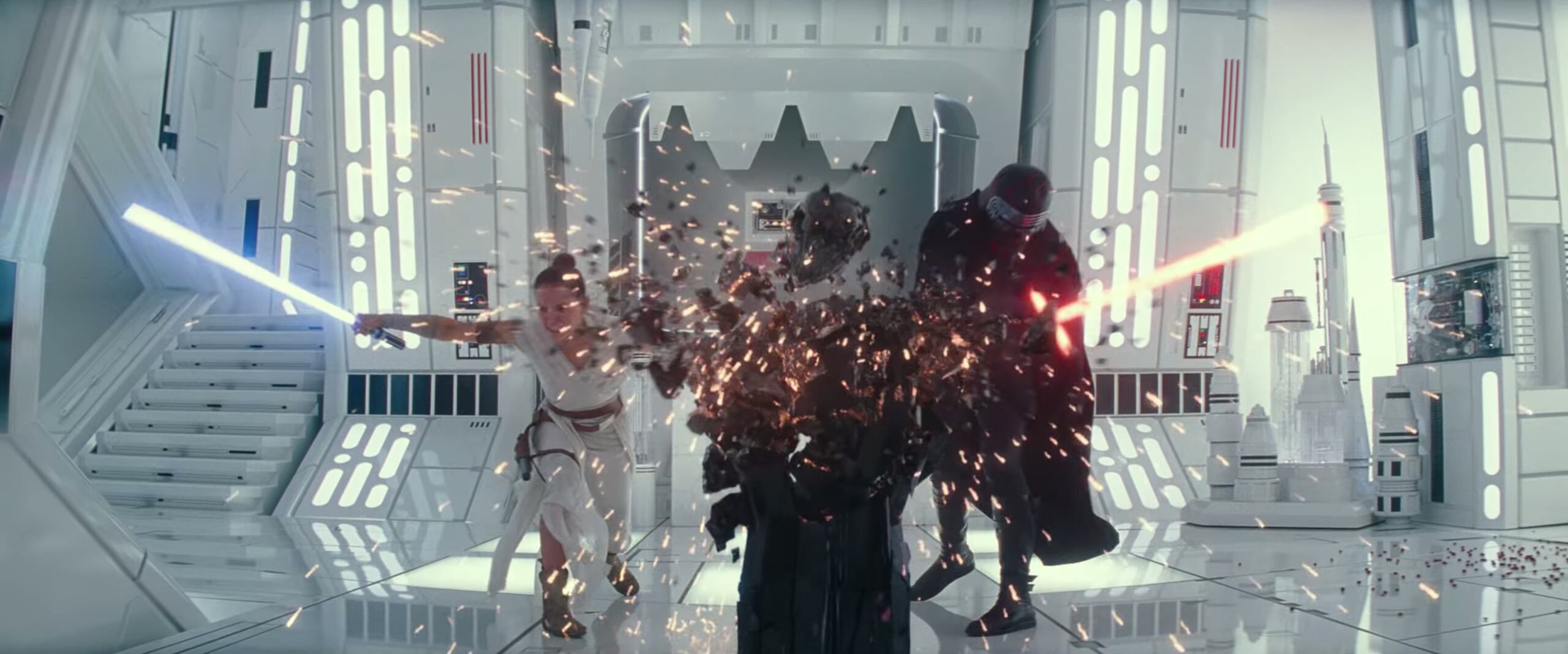 Rey vs Kylo Ren en Star Wars: The Rise of Skywalker