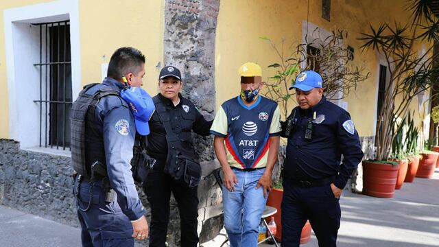 Detención de franeleros en Coyoacán
