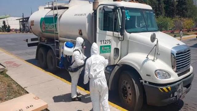 Sanitización de cabinas.