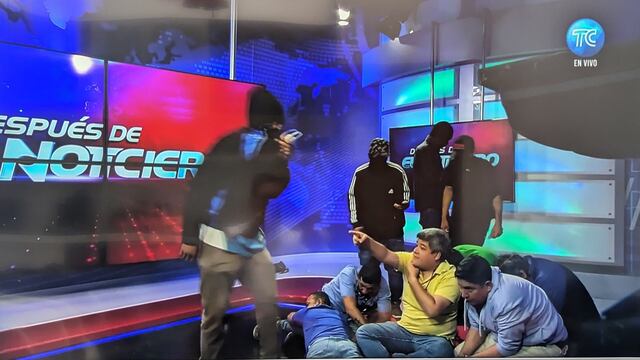 Hombres fuertemente armados irrumpieron programa en vivo en Ecuador