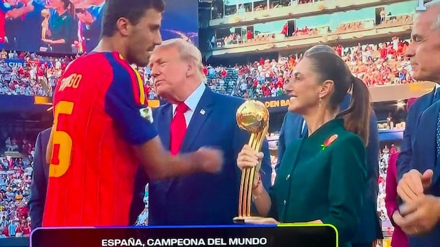La presidenta de México en la premiación del campeón del mundo de futbol 2026