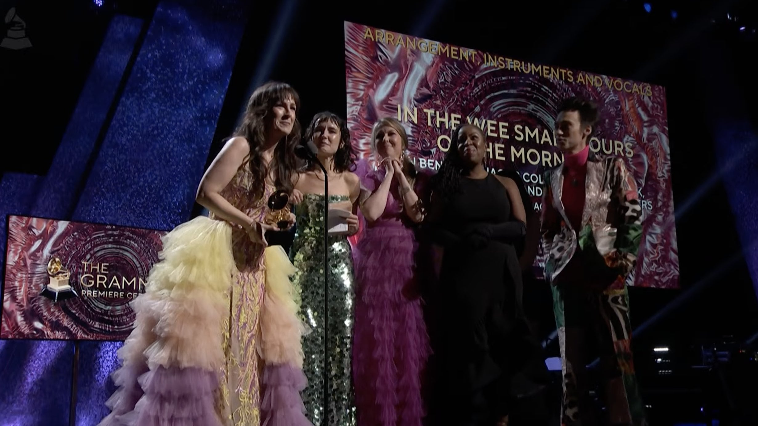 Erin Bentlage, Jacob Collier, Sara Gazarek, John Ayekendrick  & Amanda Taylor, ganadores Premios Grammy 2024