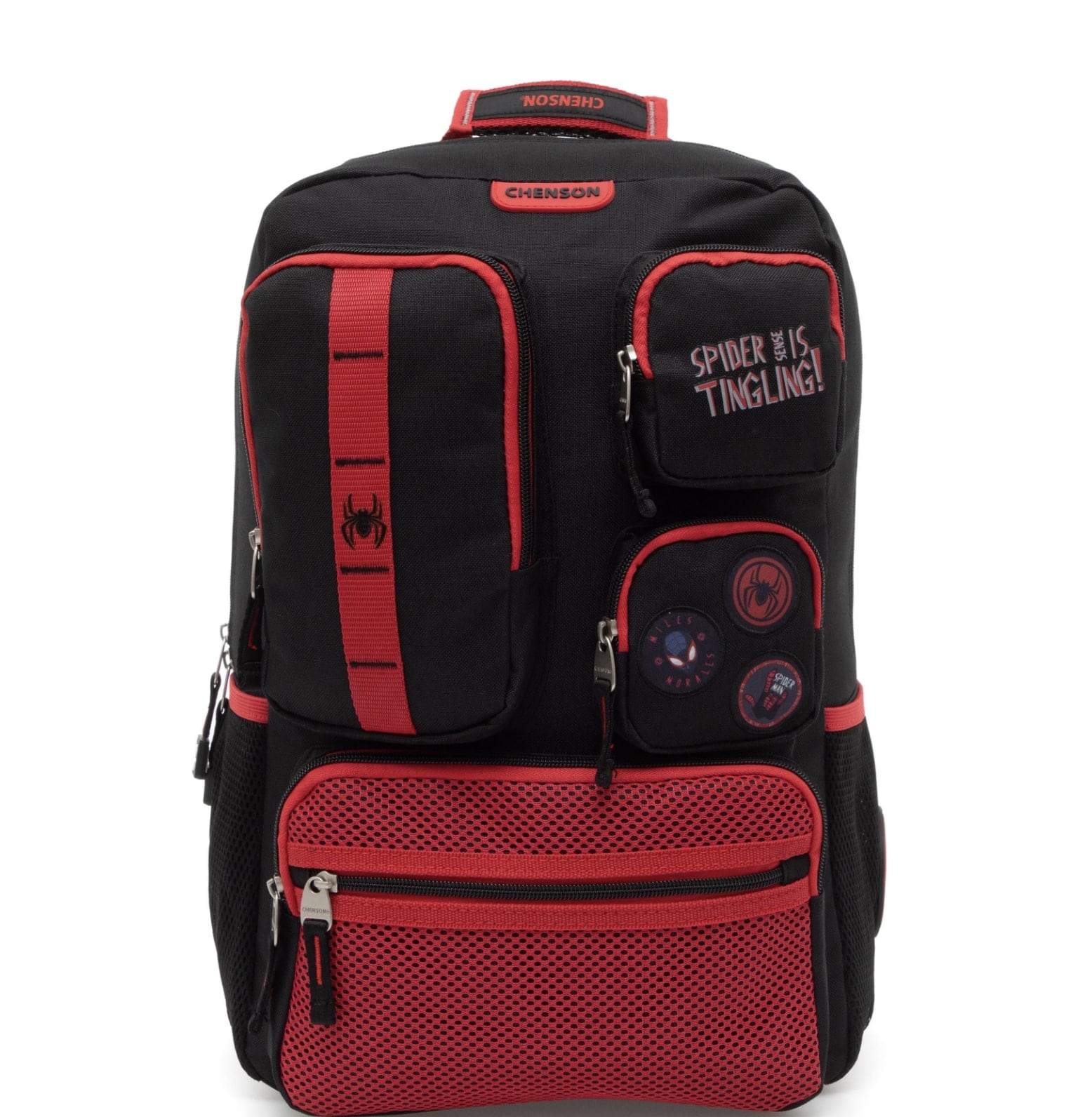 Mochila Escolar Chenson Marvel Spider-Man Negra