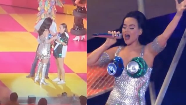 Katy Perry recibe reclamo de una fan mexicana por chocarle las chichis, pero la impacta con sus pasos prohibidos.