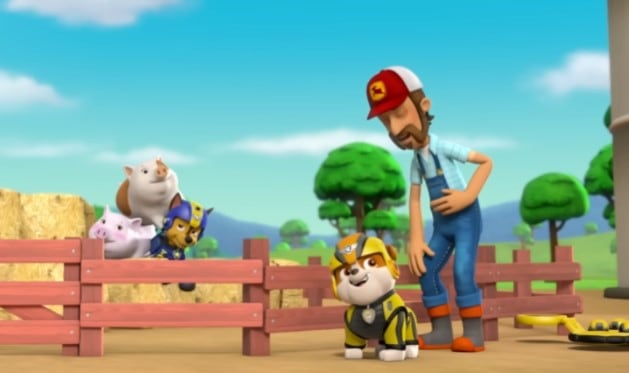 Paw Patrol trabajando en equipo