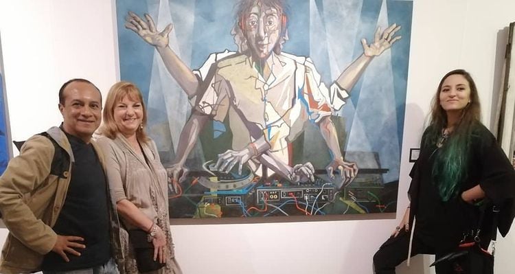 Pinturas de Nabila, hija de Sasha Montenegro y José López Portillo.