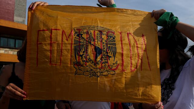 Protestas de mujeres por casos de violencia en la UNAM