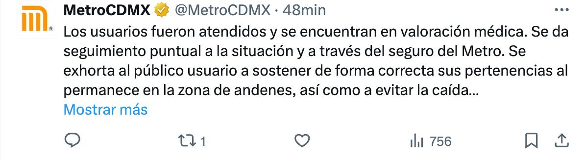 Sufren quemaduras por corto circuito en el Metro CDMX