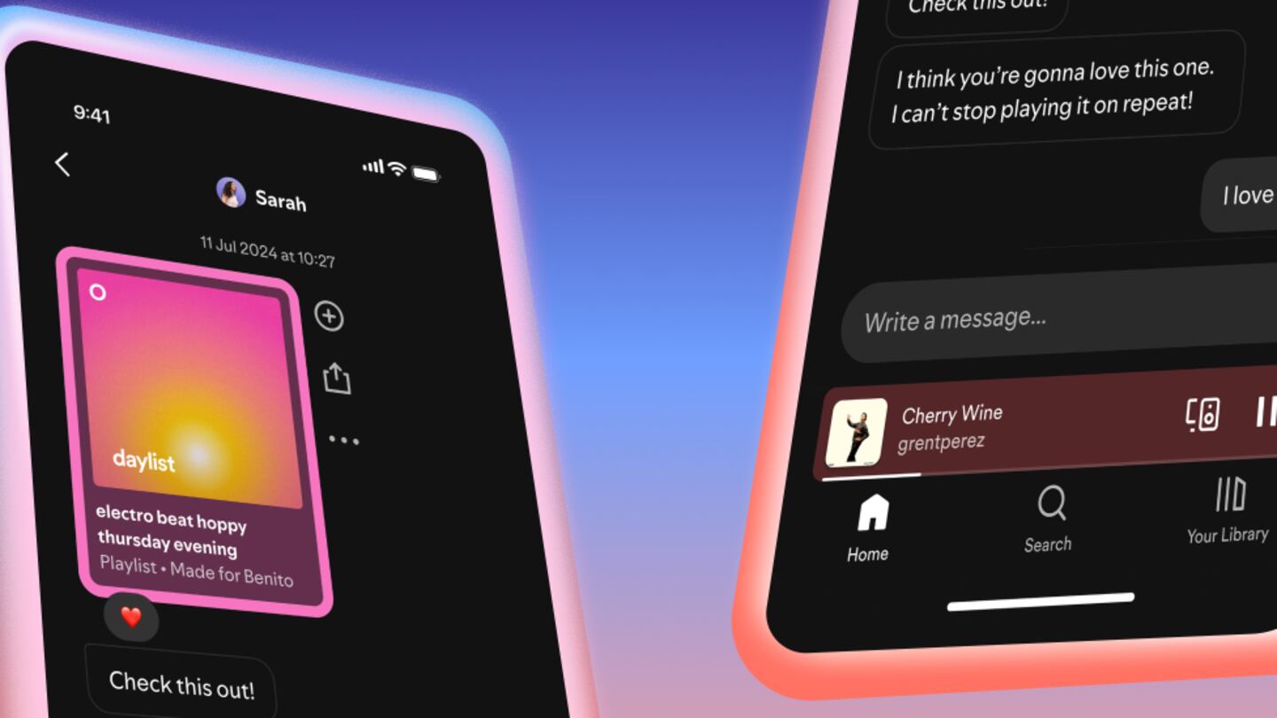 Spotify lanzará Mensajes, chats privados para compartir canciones, podcast y más