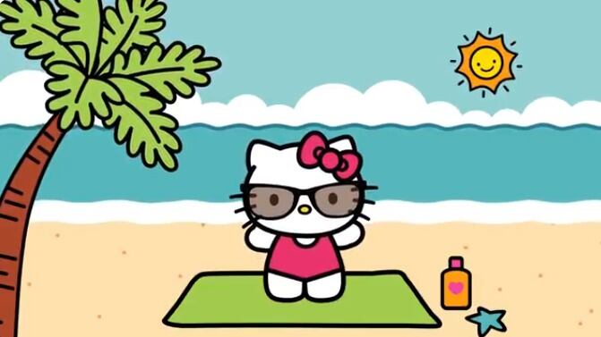 Capítulo Hello Kitty se va a la playa con su familia por Día de Planificar tus vacaciones