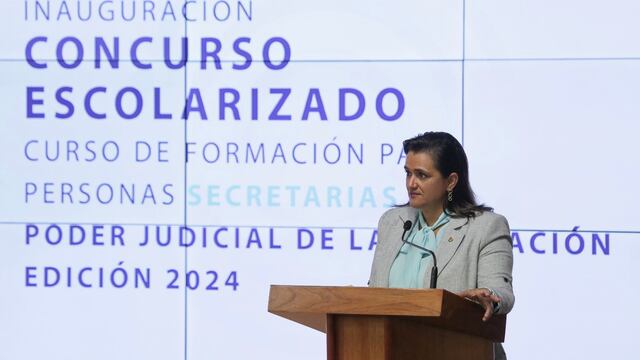 Margarita Ríos Farjat inaugura curso de formación para personas secretarias del Poder Judicial