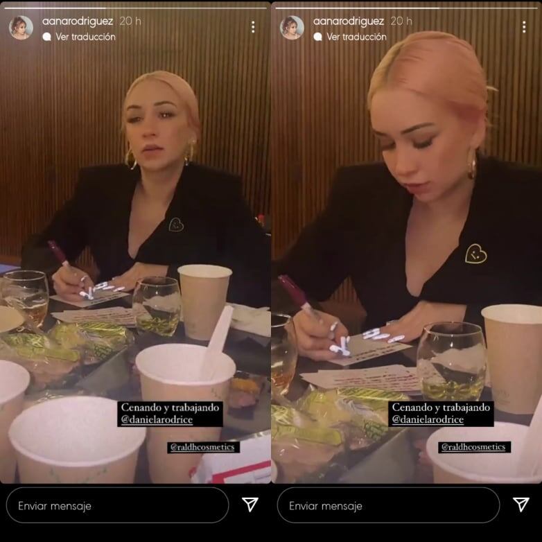 Daniela Rodrice se muestra como empresaria.