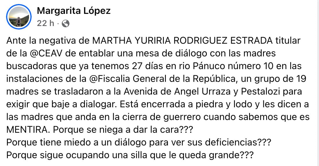 Madres buscadoras logran que la FGR reciba sus denuncias a casi un mes del plantón