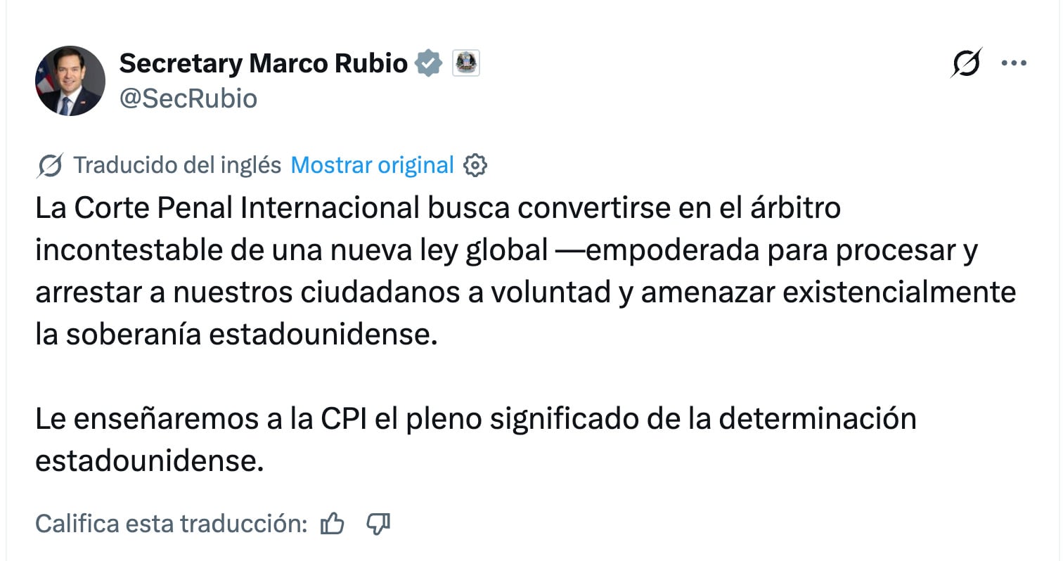 Estados Unidos busca desmantelar la Corte Penal Internacional