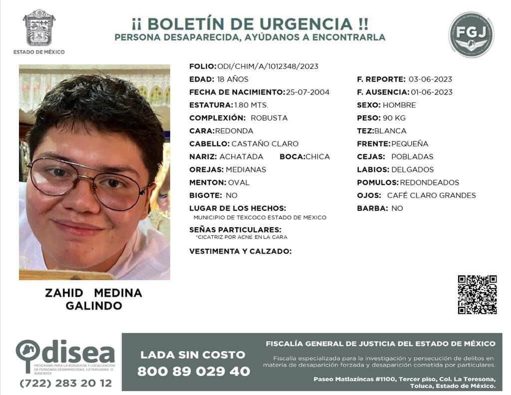 Maestra Jessica Medina Galindo desapareció junto con su hijo en el municipio de Chicoloapan el 1 de junio