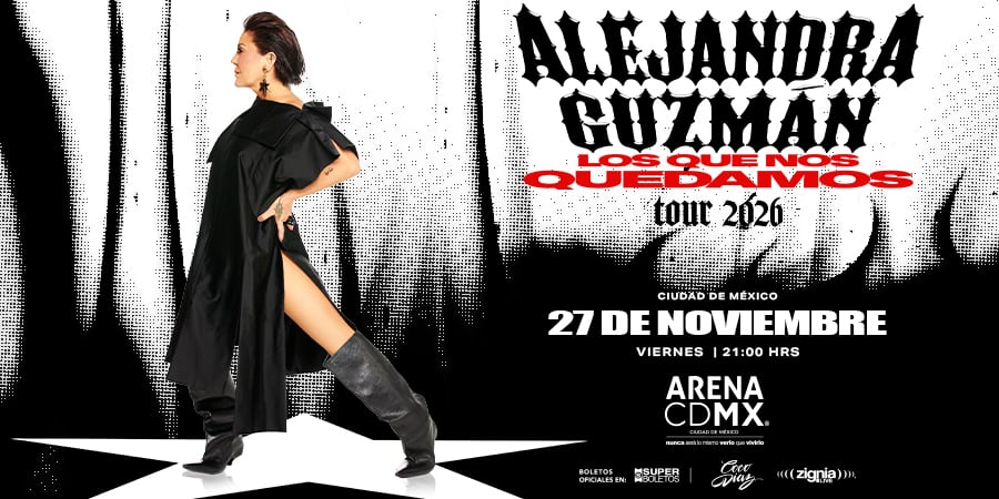 Alejandra Guzmán en Arena CDMX: fecha y boletos para 2026