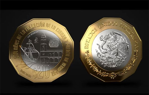 moneda 20 pesos