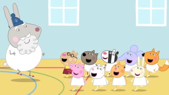 1 hora de capítulos de Peppa Pig en clase de educación física